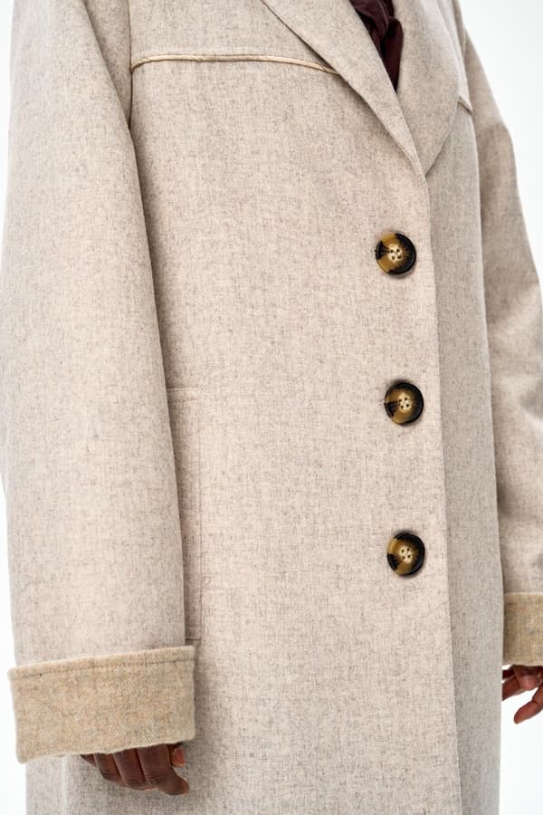 Wami Lys Beige Damefrakke 40