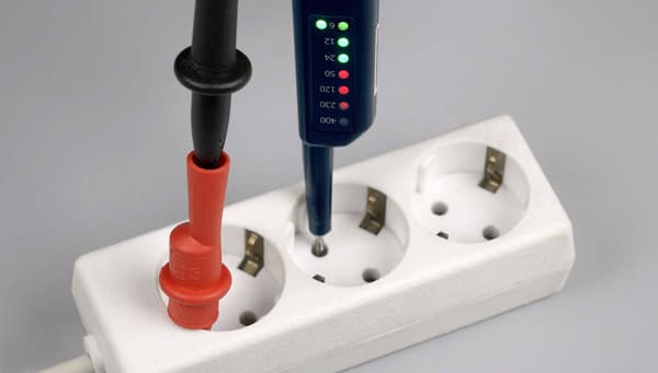 Tester, måler, spændingstester med LED-display 6 - 400V AC/DC PANCONTROL