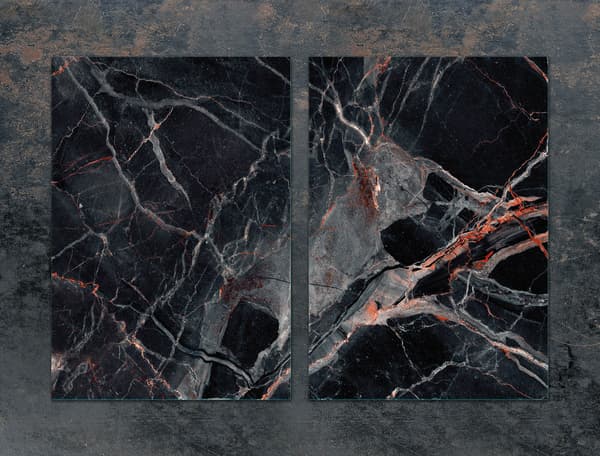 GLASSKYDDSPLATTA FÖR KÖK 2x35x52 MARMOR