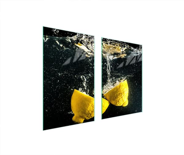 GLASSKYDDSPLATTA FÖR KÖK 65x52 CITRON
