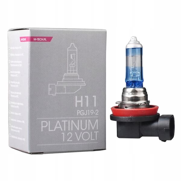 M-Tech H11 platinumlampe 12V 55W plus 130%