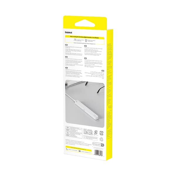 Ladeetui til Baseus Smooth Writing stylus med USB-C kabel 3A 30cm - hvid