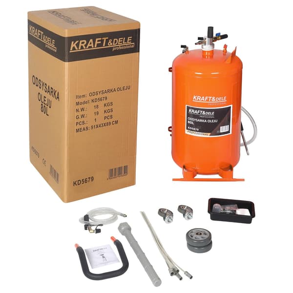 80L professionell oljesugare | Kraft&Dele