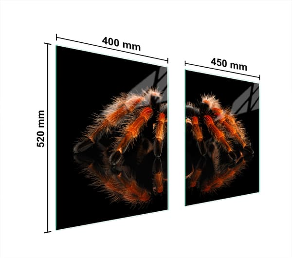 GLASBESKYTTELSESPLADE TIL KOMFUR 85x52 SPIDER