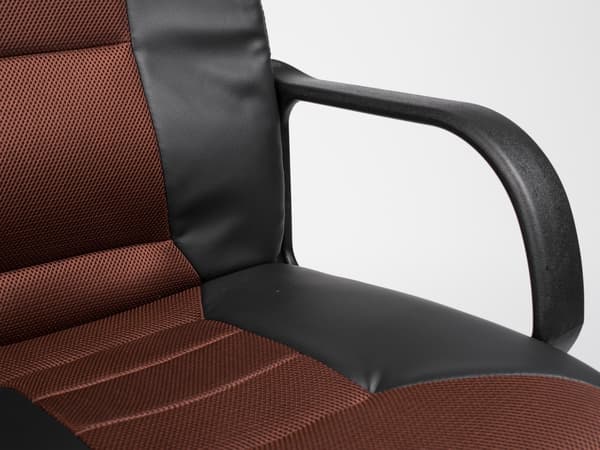 Sofotel 518B Micro-Mesh Läderfåtölj, Svart och Brun