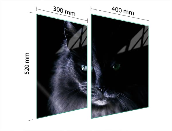GLASBESKYTTELSESPLADE TIL KOMFUR 70x52 KAT.