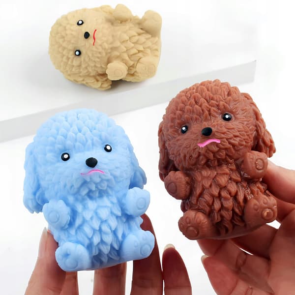 PREMIUM HUNDESQUISHY Anti-stress Squishy Soft Sensorisk HVALP