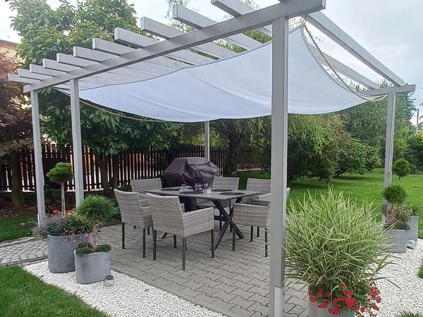 Premium 3x3 vattentät segel vitt
