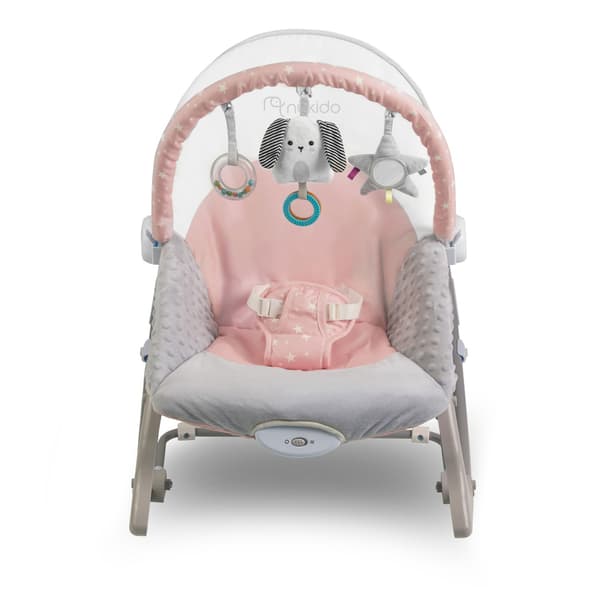Nukido gungsäng med vibration - rosa