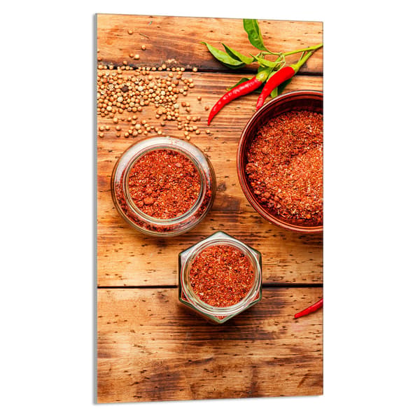 SKÄRBRÄDA I GLAS 30x52 Chili