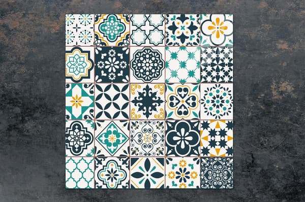 GLASSKYDDSPLÅT FÖR SPIS 50x52 MOSAIK