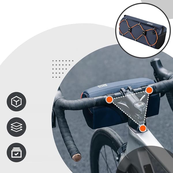 Cykeltaske til styr 2,2 l - blå