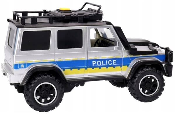 Polis-SUV med kørsel, lys, lyd og åbningsdøre