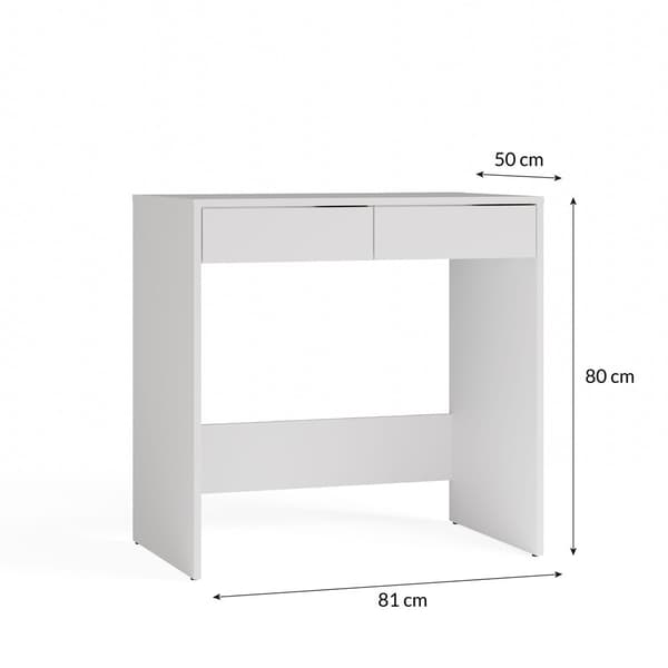 Marina 2S Skrivebord HVID