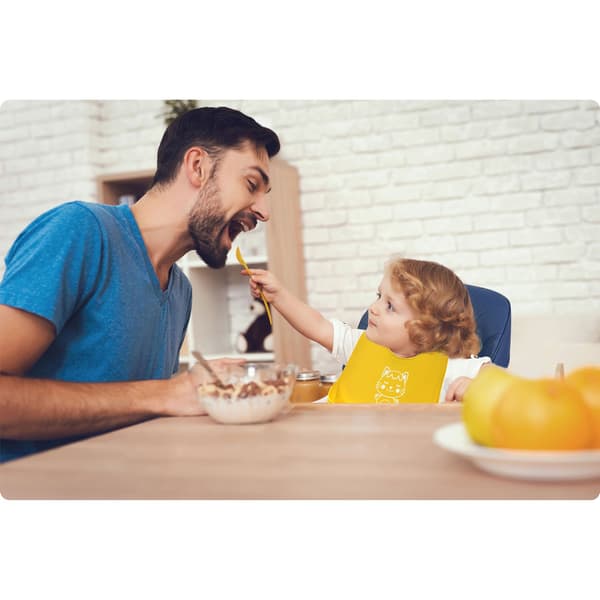 Ricokids silikonhaklapp gul