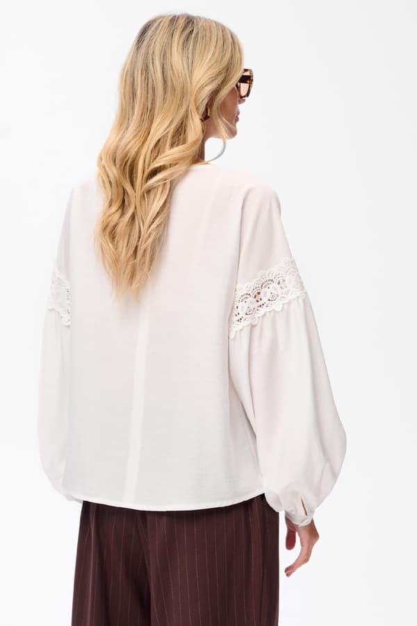 Damebluse Mela Ecru 38