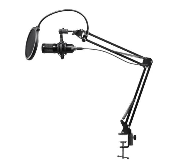 Defender SPACE GMC 450 kablet mikrofon med STREAM USB streamingstativ