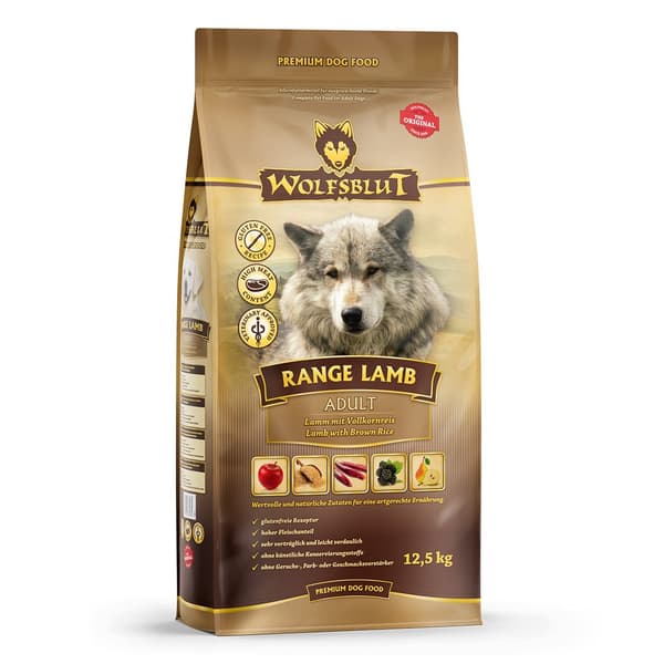 WOLFSBLUT Range Lamb Adult torrfoder för hundar 12,5 kg