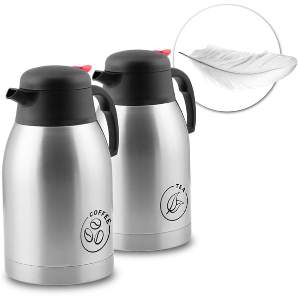 Termokanna, set om 2 för kaffe och te, 2 l Berdsen BD-780