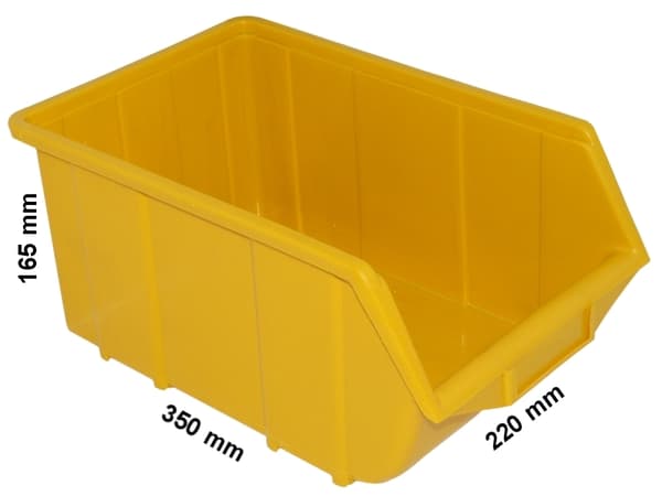 Ecobox opbevaringsbeholder, stor | Gul