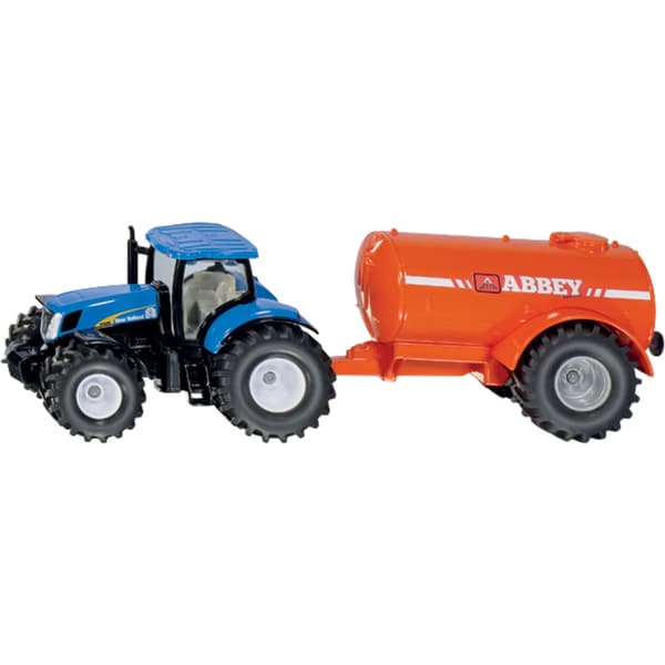 Traktor med enakslet gyllevogn