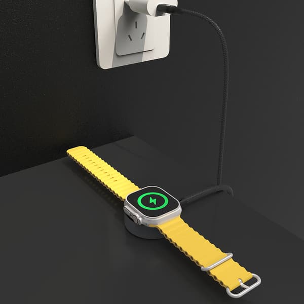 A12C Induktiv Oplader til Apple Watch 1.2m - Sort