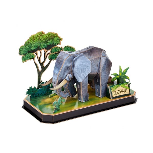 CUBIC FUN Cubic Fun 3D-pussel Djur Elefant 42 bitar