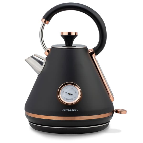Vattenkokare med termometer 1,7L Berdsen BD-701 svart