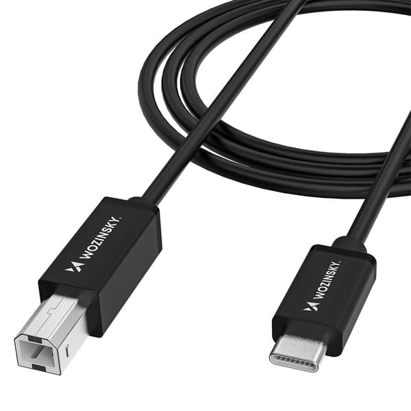Kabel til printer scanner USB-B - USB-C 1m - sort