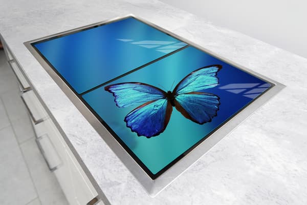 GLASSKYDDSPLÅT FÖR SPIS 85x52 BUTTERFLY
