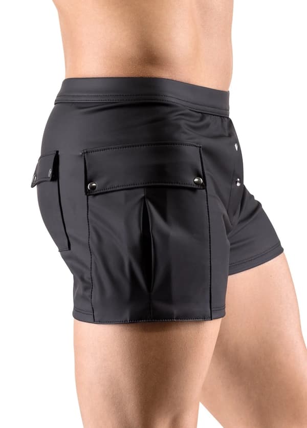 Svenjoyment Sorte Herreshorts Med Store Lommer M