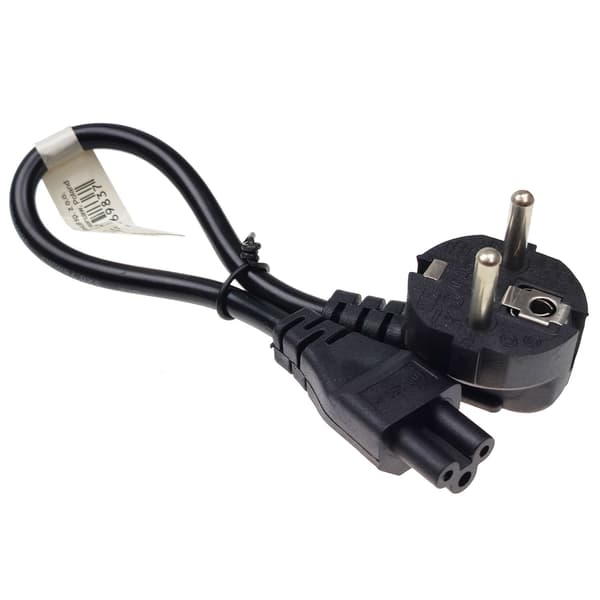 230V strømkabel kløverblad | C5 | vinklet | 0,3m