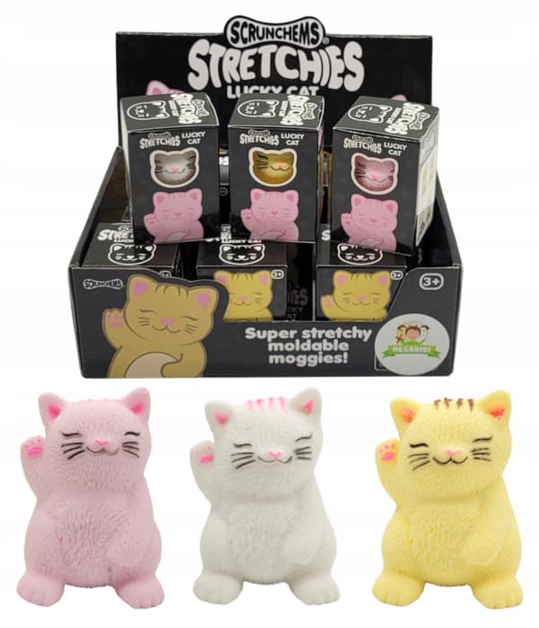 MEGADIDI PREMIUM stretchende kattunger i æske squishy blød legetøj
