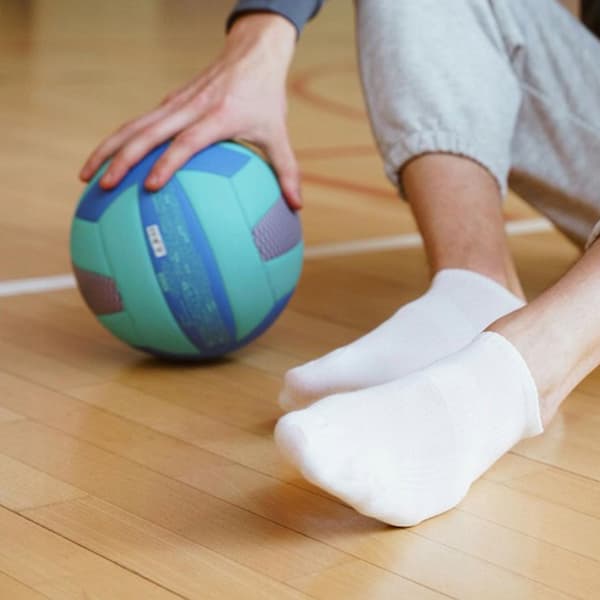 Ankelstrumpor i bomull, 4 par, 39-44 VERGIONIC