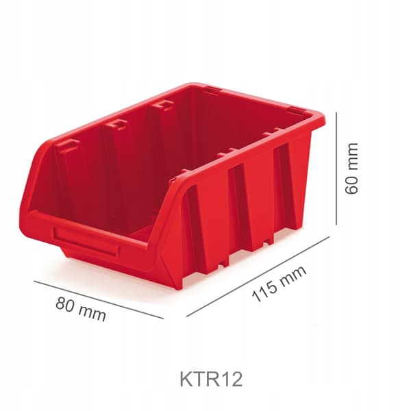 KTR12 lastbilcontainer | Rød