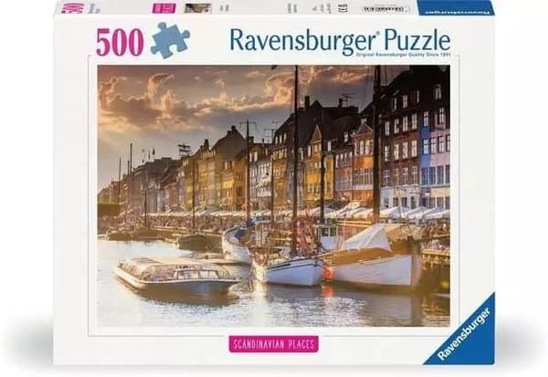 Pussel 500 Solnedgång i Köpenhamn