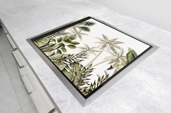 GLASSKYDDSPLÅT FÖR SPIS 50x52 BLAD