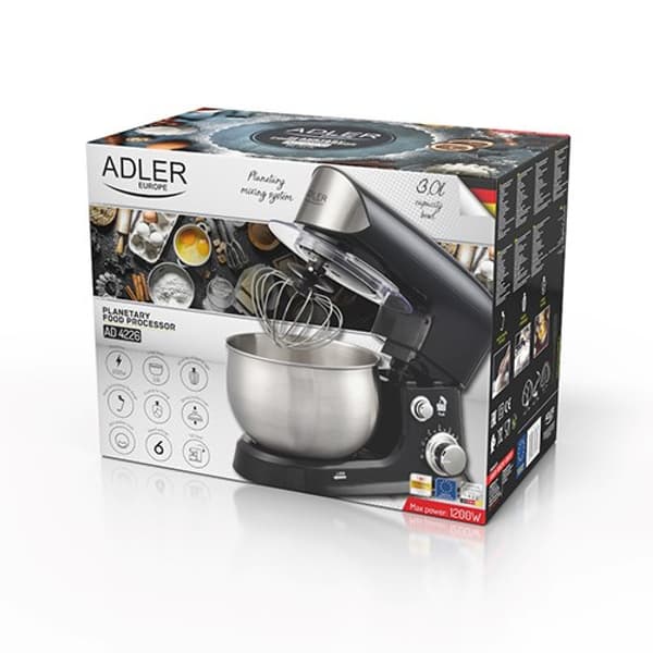 ADLER AD 4226b planeettarobotti musta