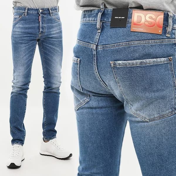 DSQUARED2 Herr Cool Guy Denim Wash Jeans - Storlek: IT48