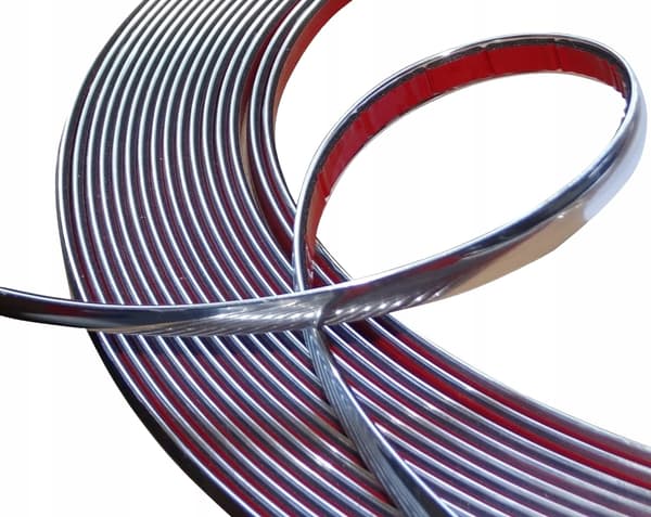 Flexibla kromlistor 21 mm 5 meter lange