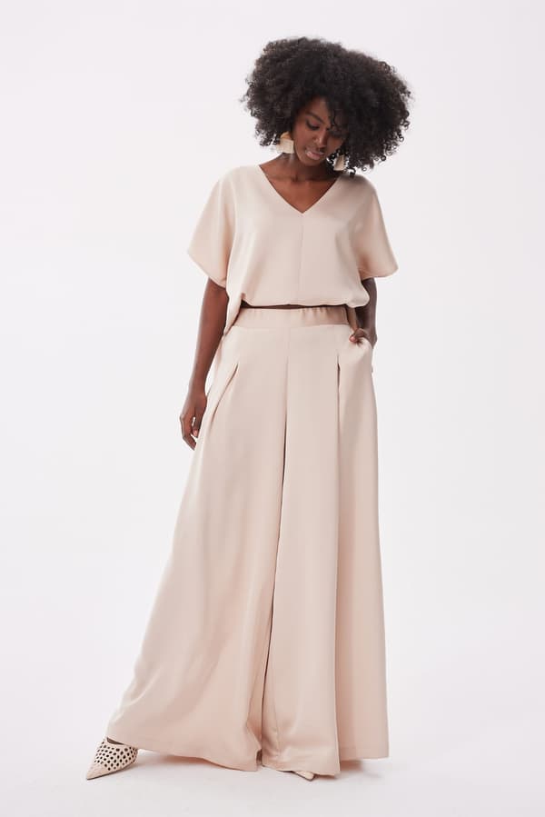 Dame Cigarbukser BS Lys Beige 34