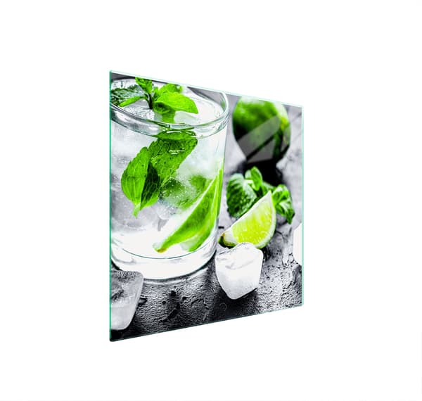GLASSKYDDSPLÅT FÖR SPIS 50x52 LIME