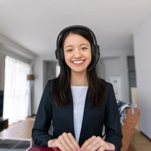 Logitech H390 USB-hörlurar med kabel, USB typ A, svart