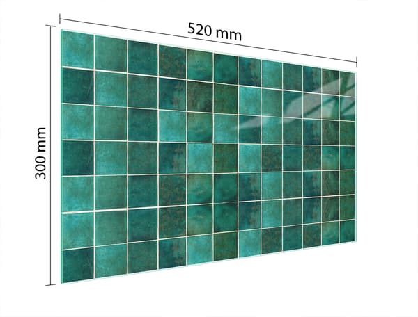 GLASSKÆREBRÆT 52x30 GRØNT