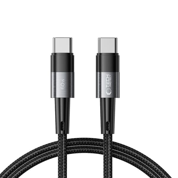 USB-C UltraBoost PD 60W 3A 1m Kaapeli - Harmaa