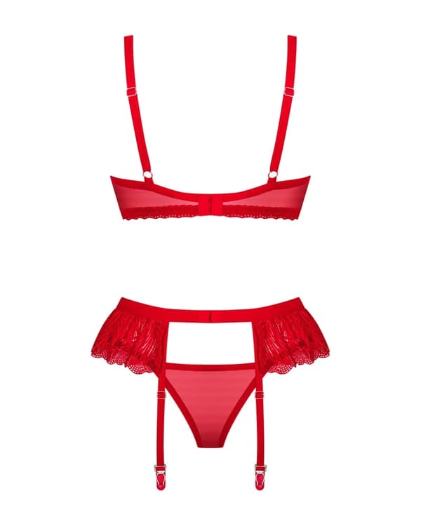 Obsessive Delicate Lace Red Set Chilisa ML