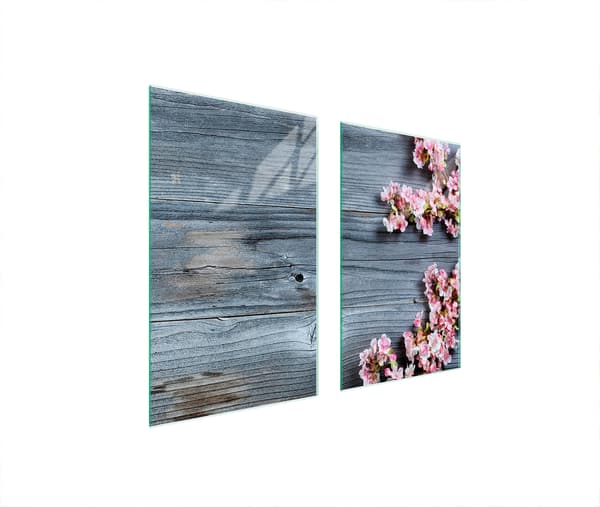 GLASSKYDDSPLÅT FÖR SPIS 75x52 TRÄ