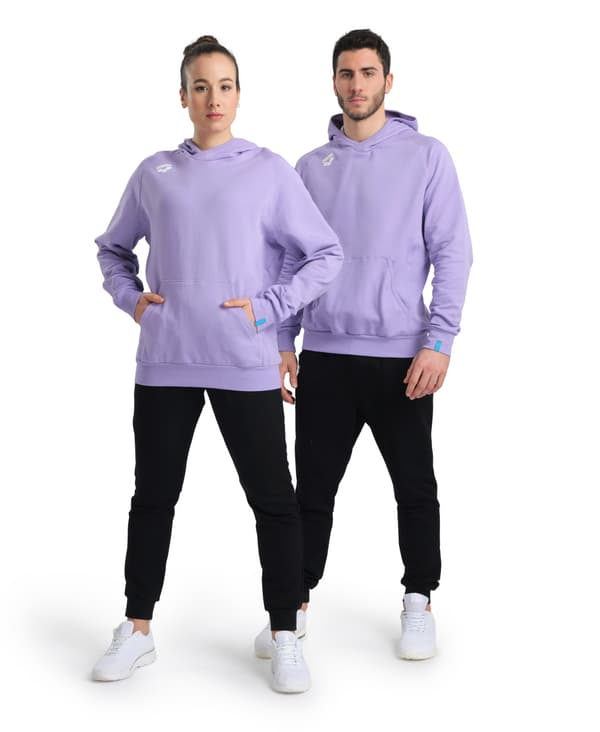 Arena TEAM HÆTTET SWEATPANEL LAVANDA M sweatshirt
