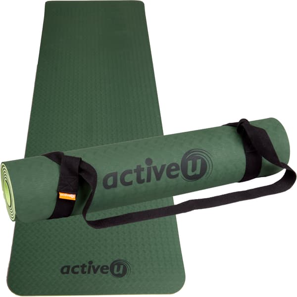Activeu TPE träningsmatta grön