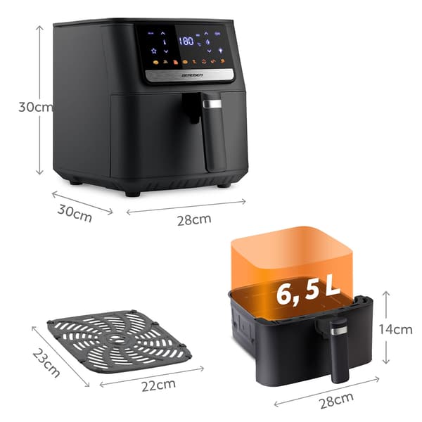 Airfryer Berdsen BD-662 sort